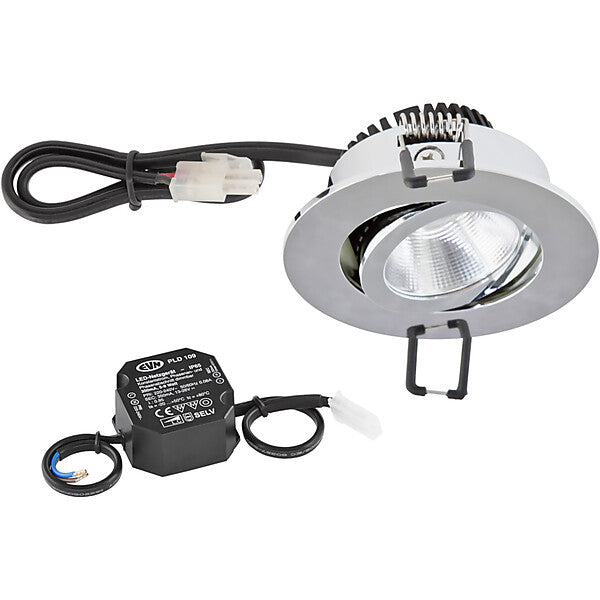 EVN-Lichttechnik P-LED Deckeneinbauleuchte 3000K 230V rund chr PC20N61102